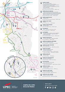 Carte Campus UPEC Ile de France